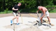 Beachvolleybalvelden Hoevelaken al bijna gebruiksklaar