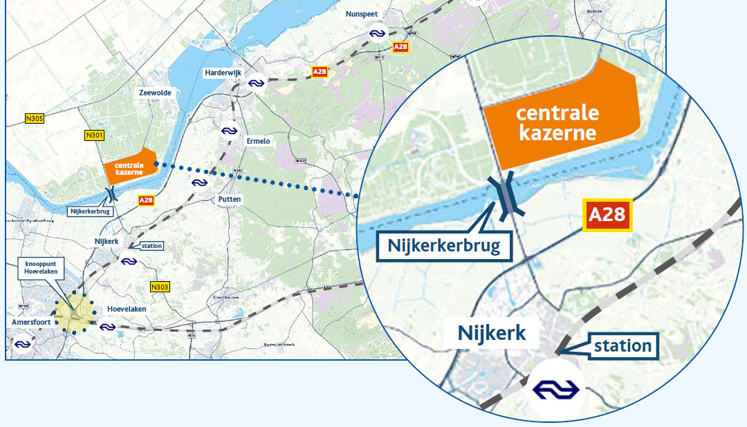 Nieuwe megakazerne Defensie komt definitief bij de Nijkerkerbrug
