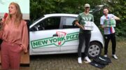 Nijkerkse jongeren eten pizza met burgemeester De Jonge