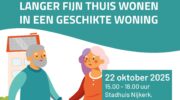 22 oktober minibeurs wonen: passend wonen in de toekomst voor senioren