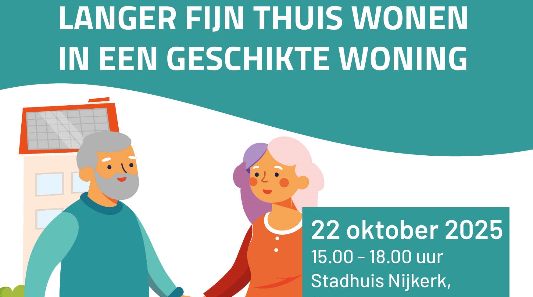 22 oktober minibeurs wonen: passend wonen in de toekomst voor senioren