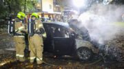 Autobrand op de Van Oldenbarneveltstraat Nijkerk