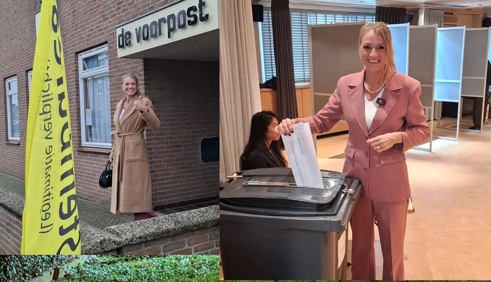 Burgemeester De Jonge bezoekt stembureaus