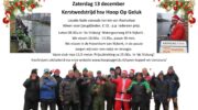Zaterdag 13 december Kerstwedstrijd hsv Hoop Op Geluk