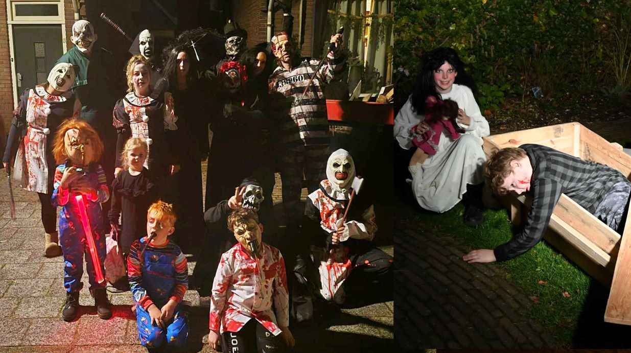 Liefst 2 Halloweenfeesten op de Tuinstraat Nijkerk