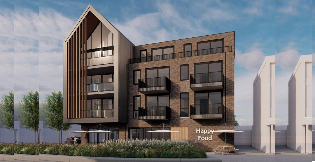 Eerste steen nieuwbouw HappyFood aan de Wiekslag Hoevelaken