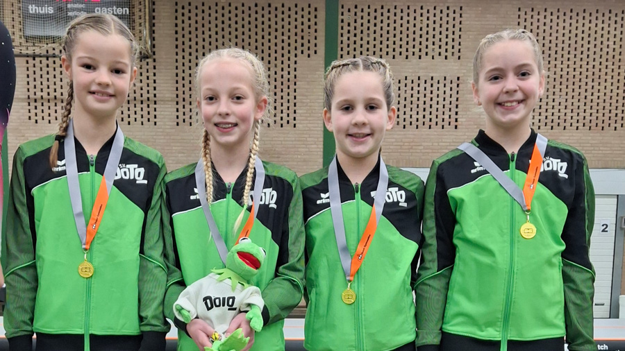 Eremetaal voor Doto turnsters