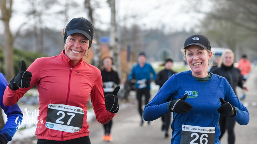 Veel deelnemers trotseren winterkou tijdens 2BFit Snertloop in Nijkerk