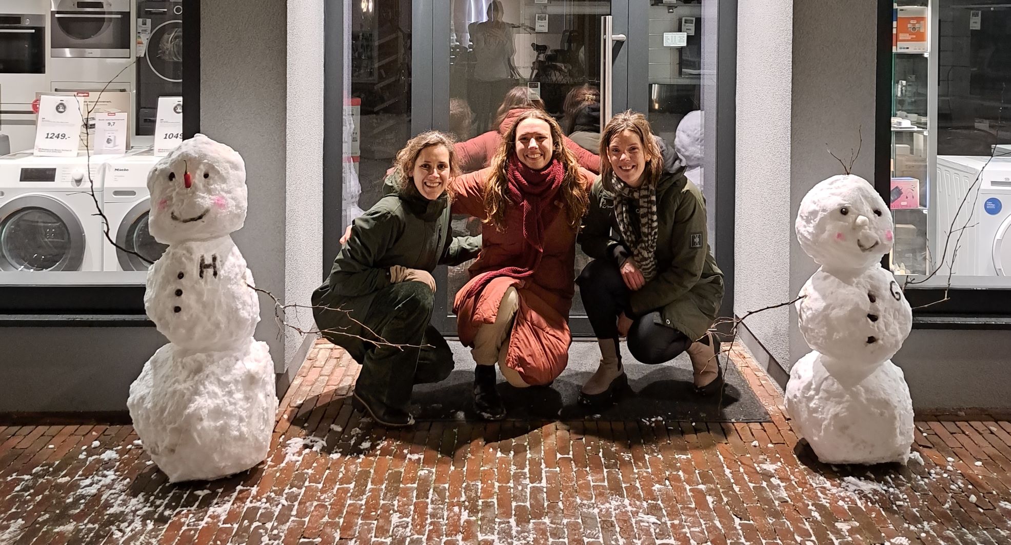 Sneeuwpoppen bij Bokkers en Renes Nijkerk