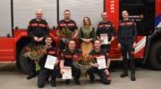 Jubilarissen brandweer Nijkerk gehuldigd