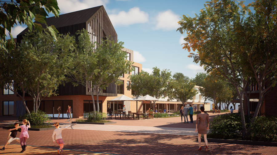 VIDEO: Eerste beelden vernieuwde pleinen Centrum Hoevelaken