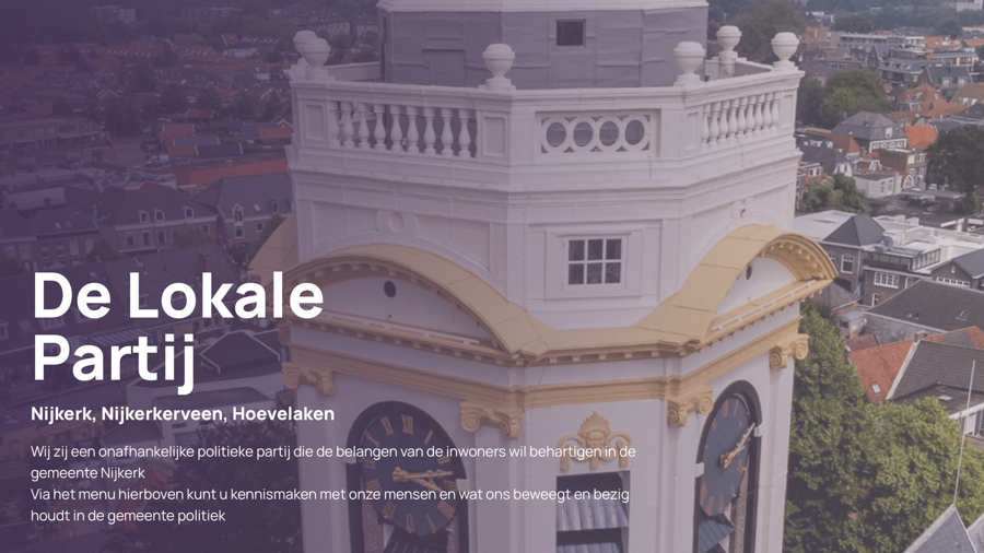Verkiezingsprogramma van De Lokale Partij is ambitieus en echt lokaal