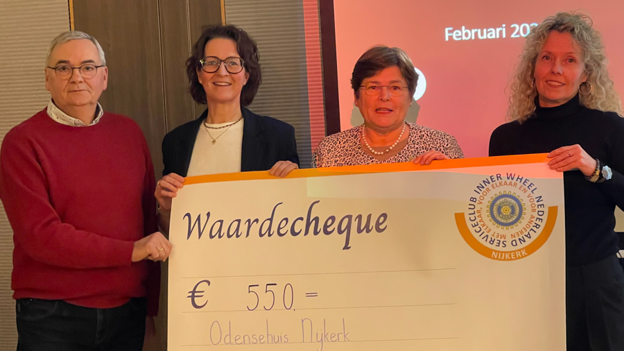 Inner Wheel schenkt 550 euro aan Odensehuis Nijkerk