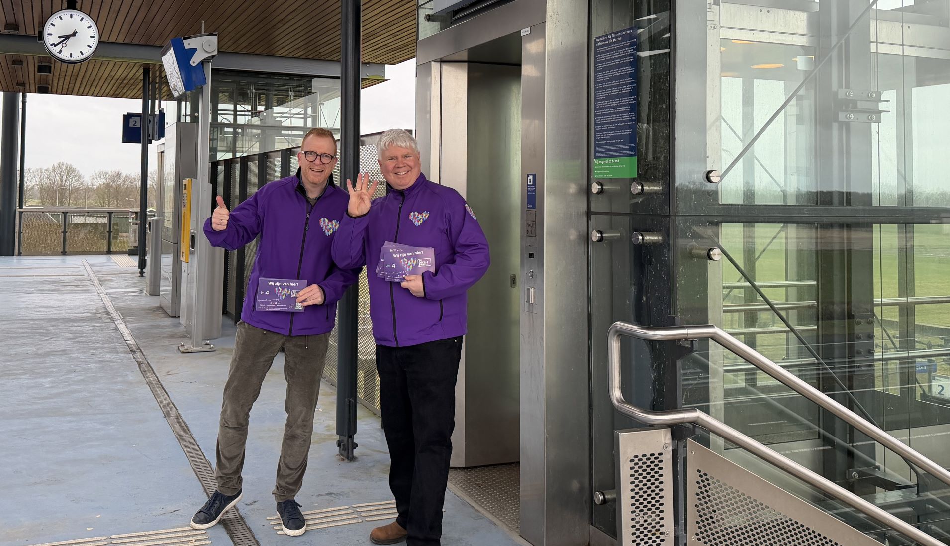 De Lokale Partij actief op Nijkerkse stations