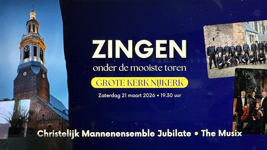 Concert ‘Zingen onder de mooiste toren’ live te volgen
