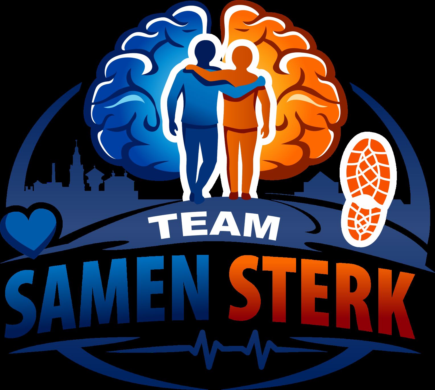 Team Samen Sterk loopt ‘De 40 van WPE’ tijdens de Bouw Logistics Halve van Nijkerk