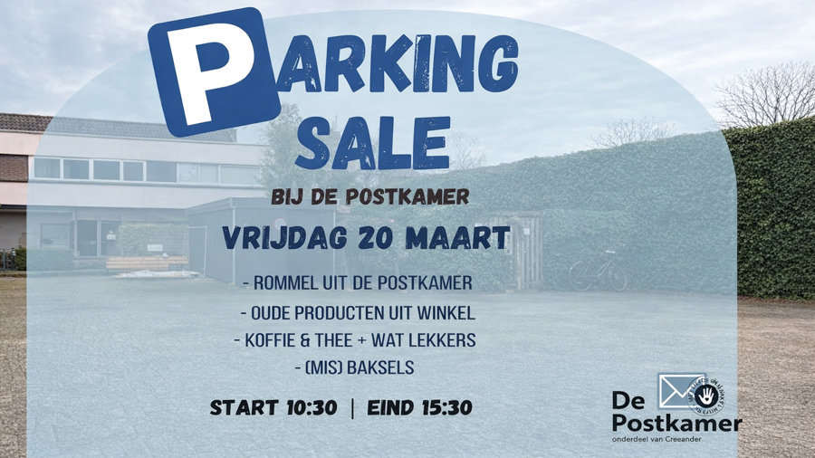 Parking Sale bij De Postkamer – Kom snuffelen naar bijzondere vondsten