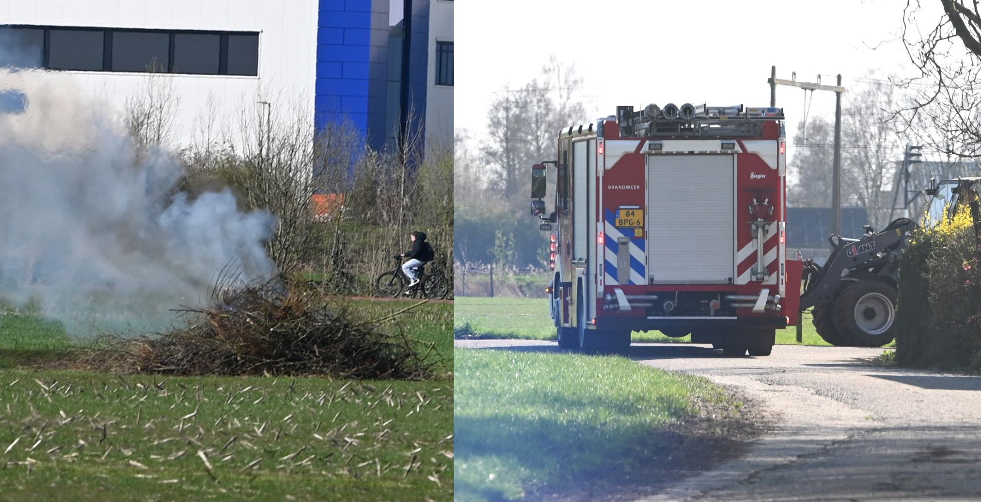 Brandweer Nijkerk nodig bij brand op Hoekersteeg