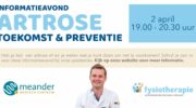 Informatieavond over artrose bij fysiotherapiepraktijk Corlaer