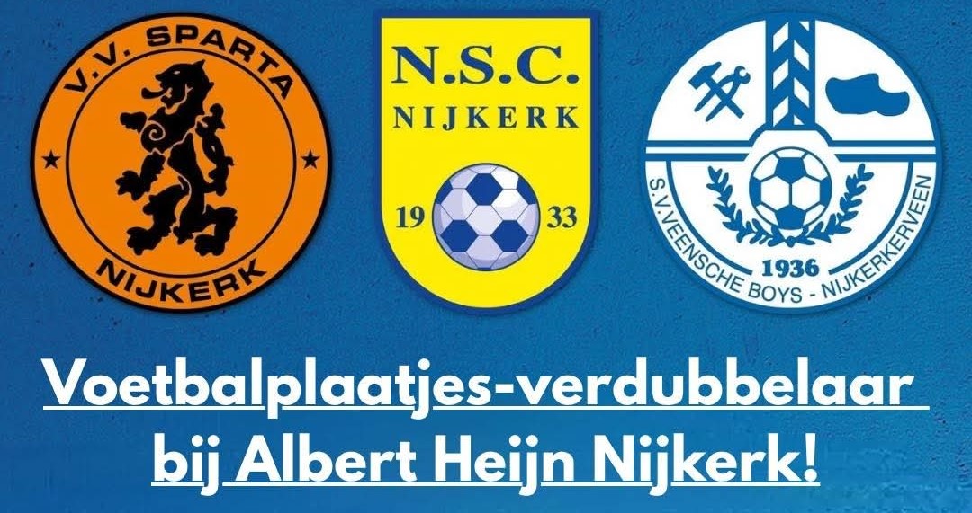 Albert Heijn Nijkerk kondigt voetbalplaatjes verdubbelaar aan