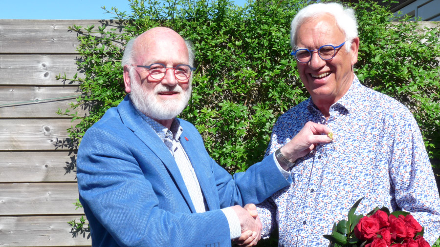 Gouden jubilarisspeld voor oud-wethouder Plantinga