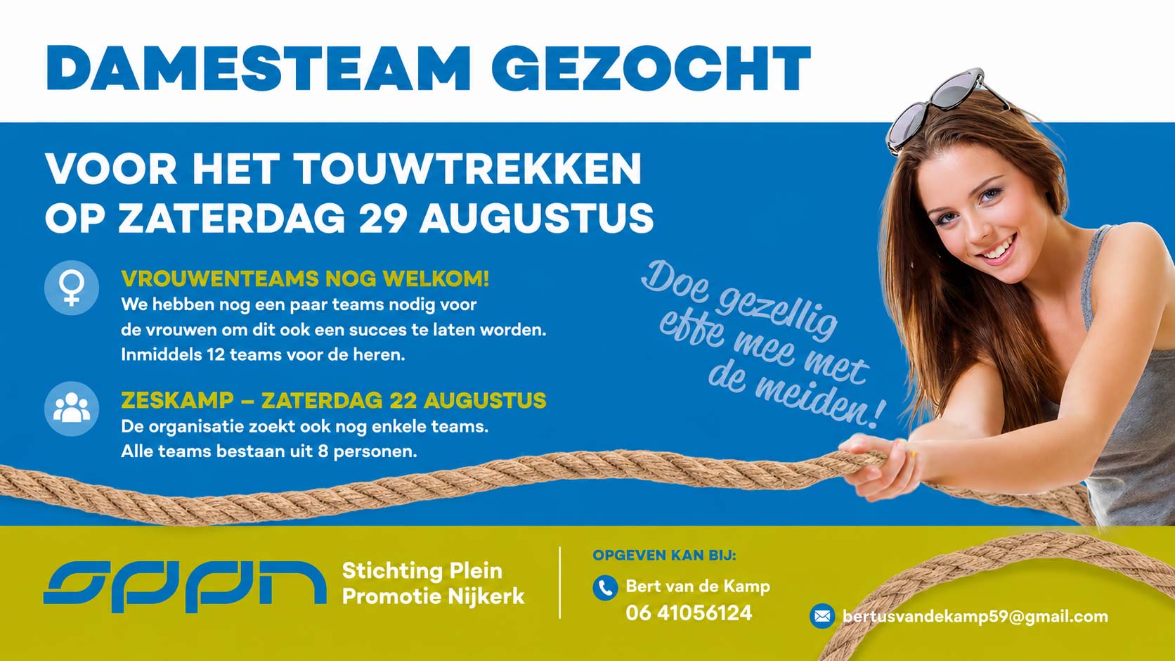 Stichting Plein Promotie zoekt extra teams voor zomeractiviteiten