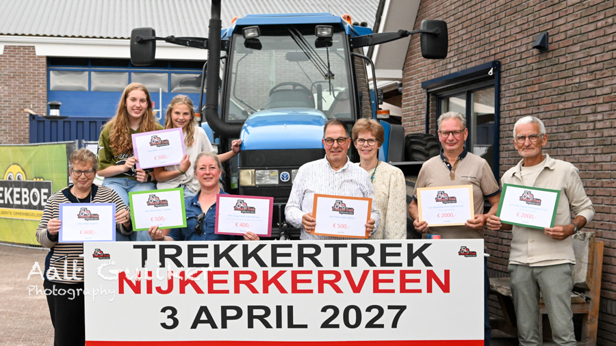 Trekkertrek Nijkerkerveen deelt opbrengst met kerken, zorginitiatieven en jeugd