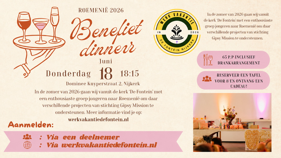 De Fontein voor één avond omgetoverd tot Bzzonder Restaurant voor het goede doel