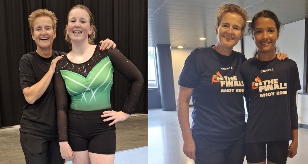 DOTO trampolinespringsters bij Nederlands Kampioenschap