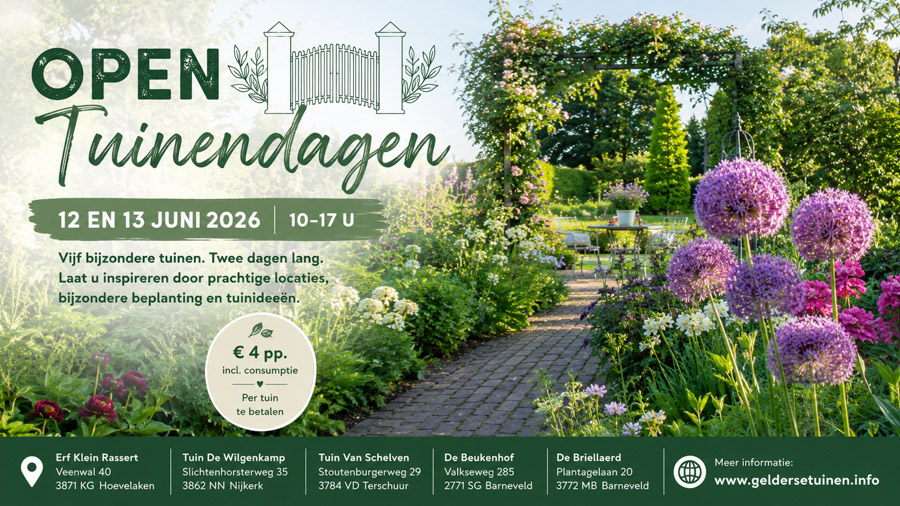 Open Tuinendagen laten bezoekers genieten van groene parels in de regio