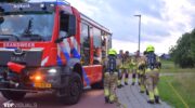 Brand gesticht in tunnel van Arkemheenweg in Nijkerk