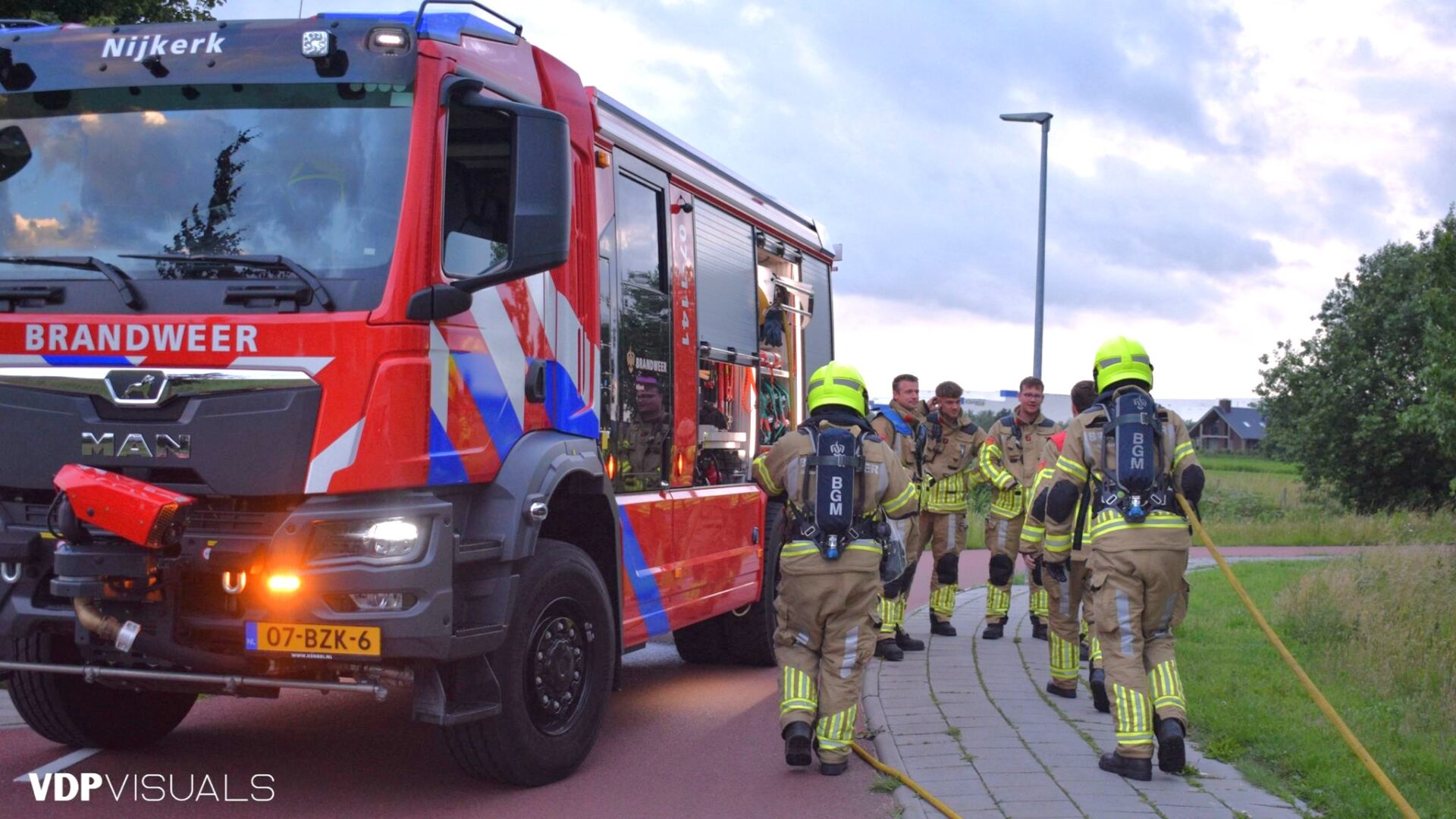 Brand gesticht in tunnel van Arkemheenweg in Nijkerk