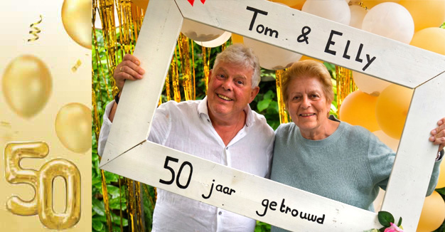 Tom en Elly Wagensveld vijftig jaar getrouwd