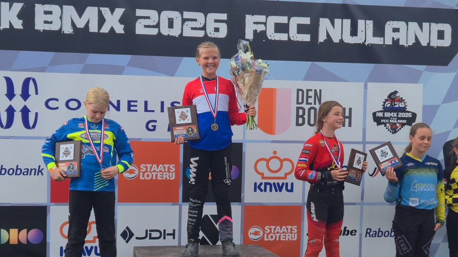Fem Mulhuyzen voor de vierde keer Nederlands kampioen BMX