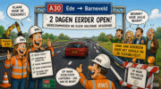 A30 twee dagen eerder open na maandenlange renovatie