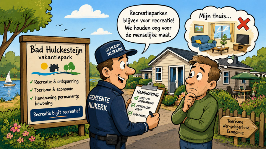 Gemeente Nijkerk zet handhaving permanente bewoning Bad Hulckesteijn voort