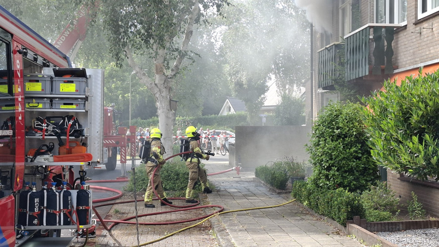Woning aan Rubenslaan zwaar beschadigd door uitslaande brand