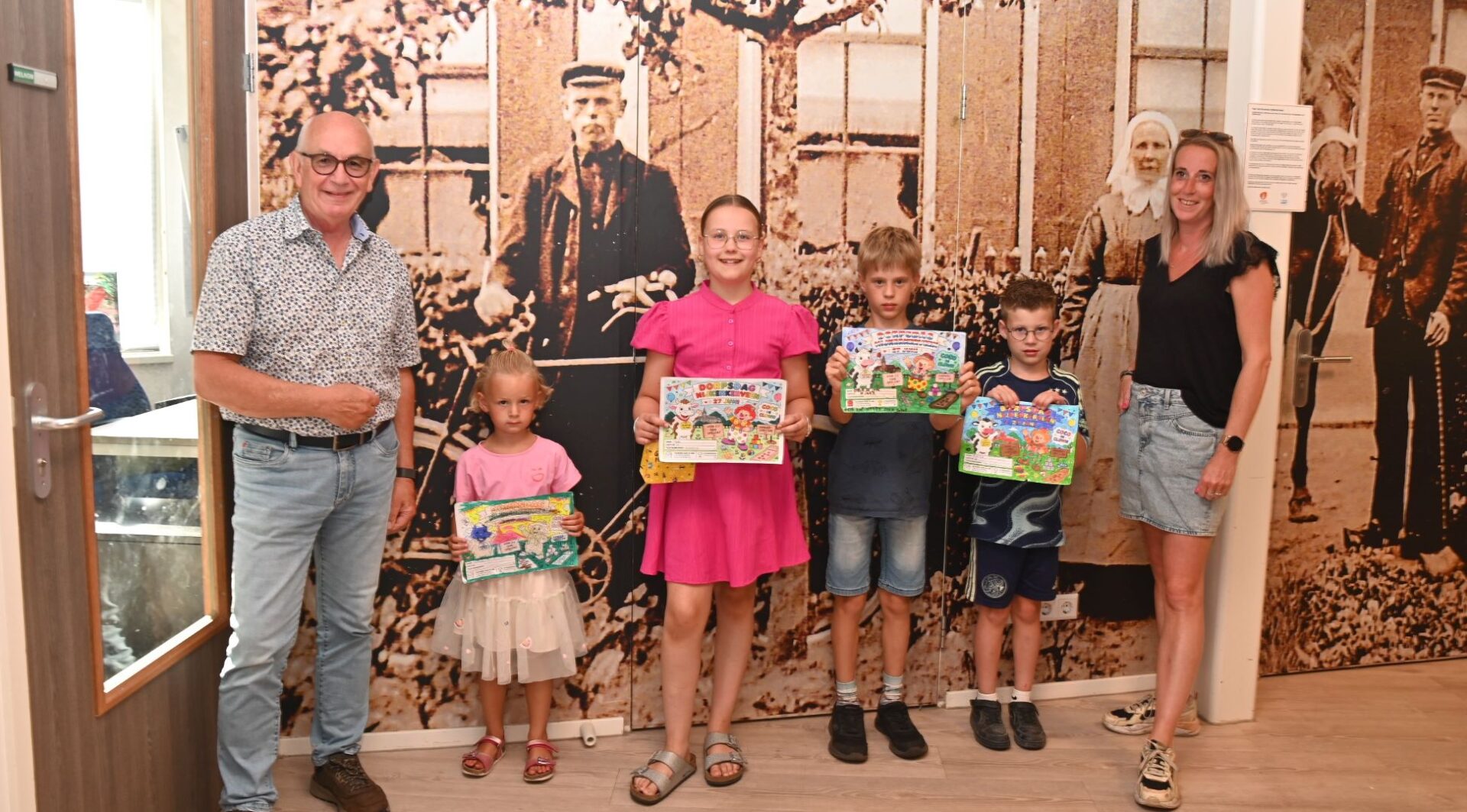 Winnaars kleurplatenwedstrijd Dorpsdag Nijkerkerveen