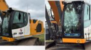 Graafmachine van Nijkerks bedrijf voor 20.000 euro vernield