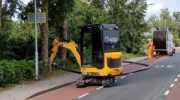 Werkzaamheden aan elektranet op Vrouwenweg Nijkerkerveen