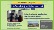 Bas-bariton Peter Bruinsma en pianist Martin Lorijn in De Fontein