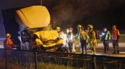 Brandweer Hoevelaken bevrijdt beschonken chauffeur op A1 na botsing