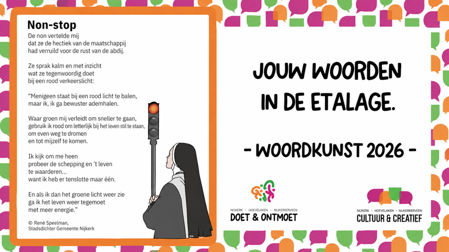 Laatste oproep voor WoordKunst 2026: jouw woorden in de etalage