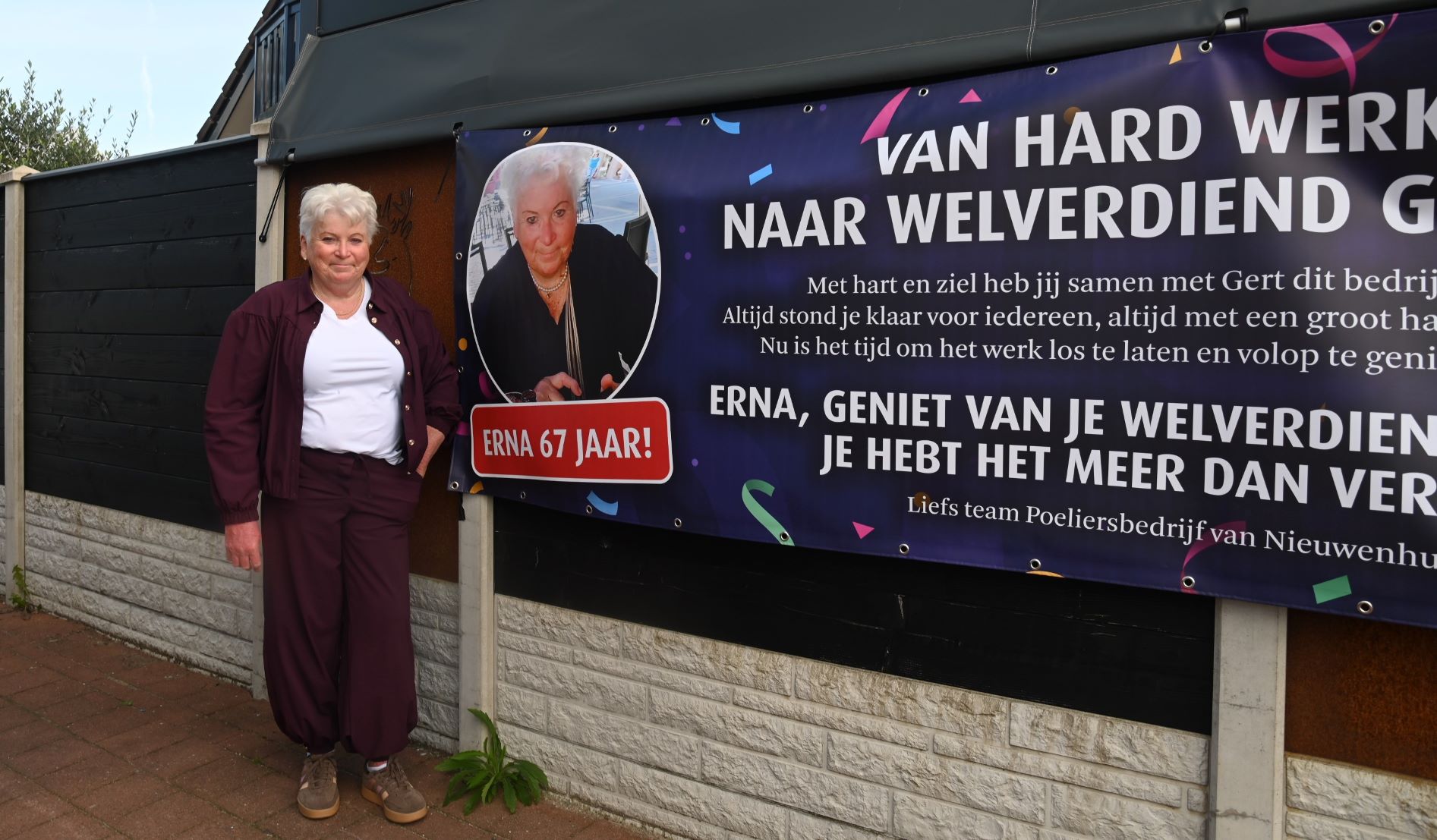 Erna van Nieuwenhuizen gaat genieten van welverdiend pensioen