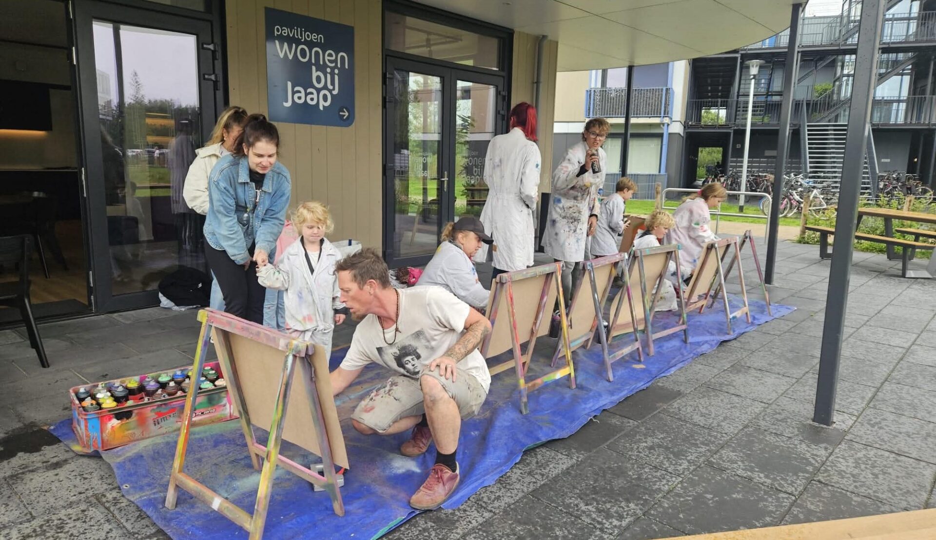 Graffiti workshop voor bewoners Wonen bij Jaap