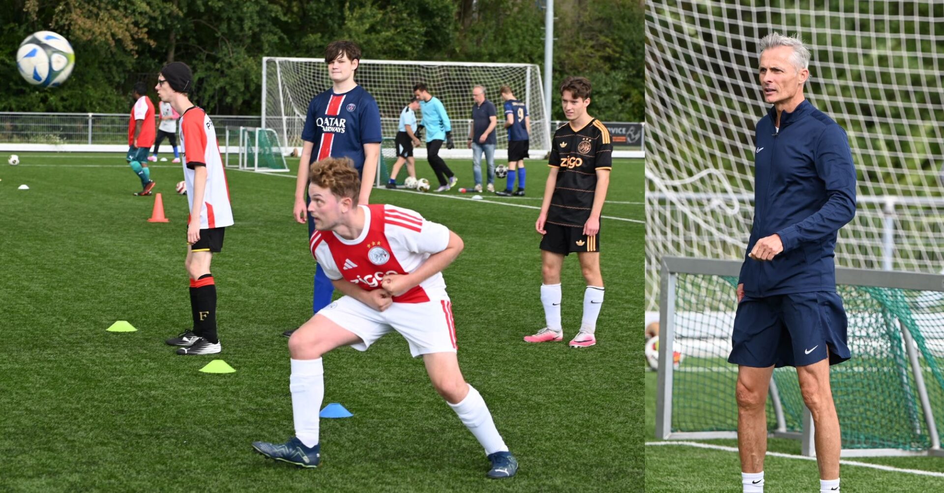 G-teams NSC Nijkerk krijgen training van Kees van Wonderen (Feijenoord)