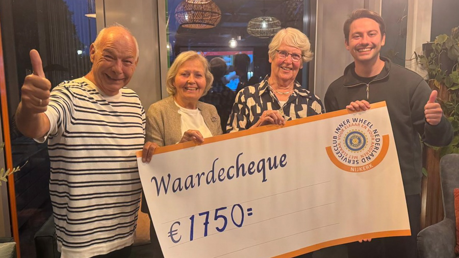 Inner Wheel schenkt 1750 euro aan Opkikker