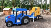 Kinderboerderij De Torteltuin krijgt groot cadeau: een tractorglijbaan