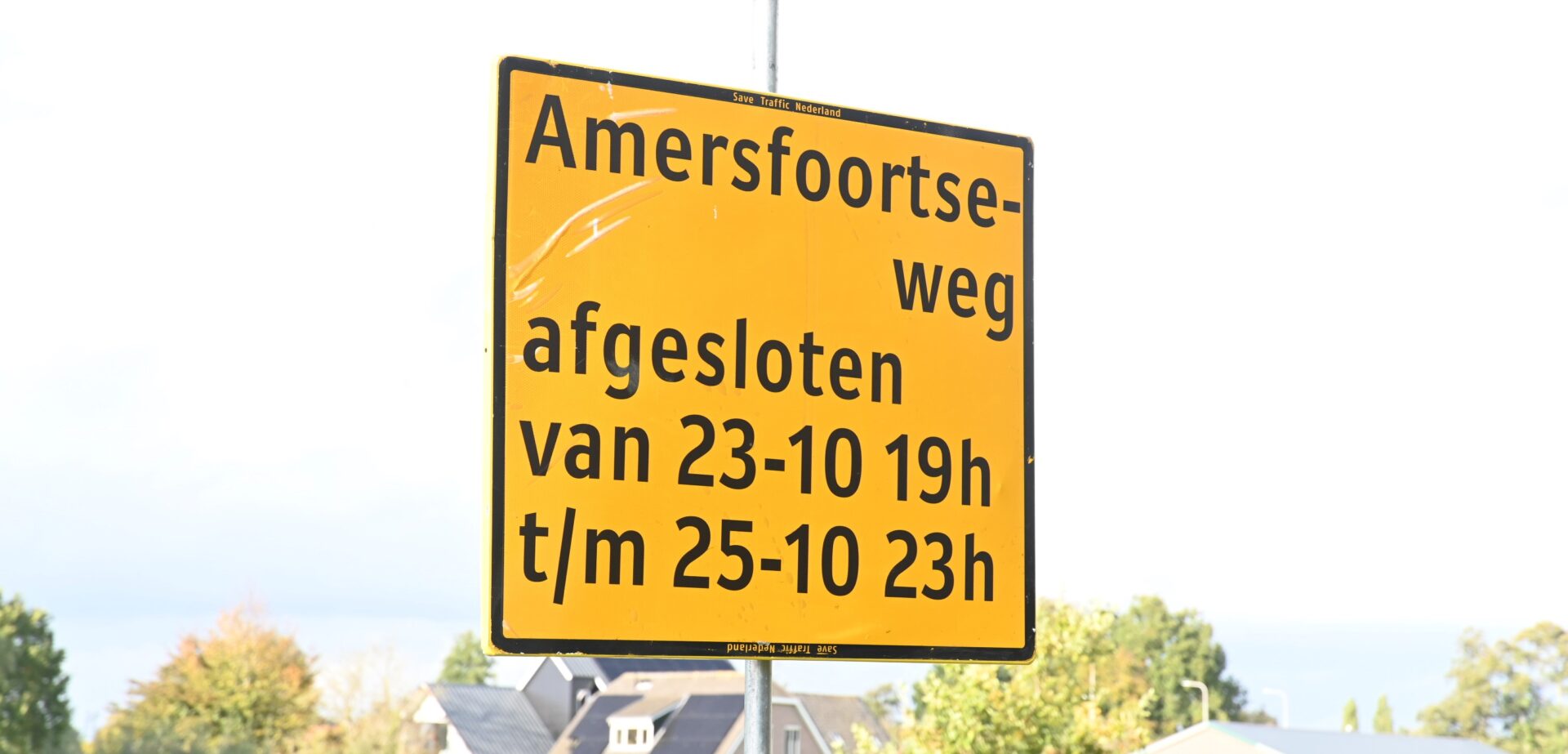 Tijdelijke afsluiting rotonde Arkemheenweg-Amersfoortseweg in Nijkerk wegens groot onderhoud