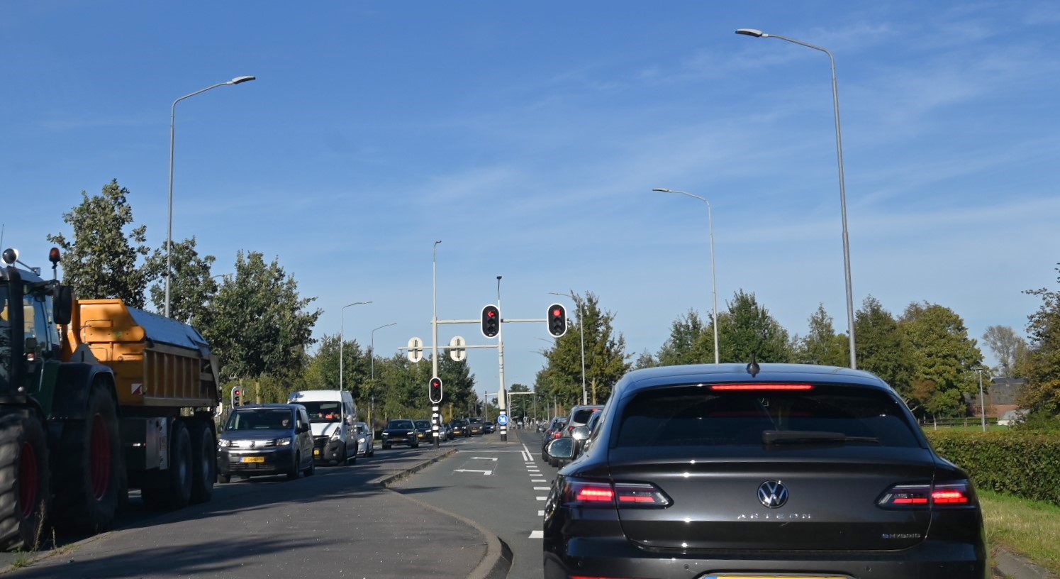 Wegennet vol door ongeluk op A28 bij Nijkerk